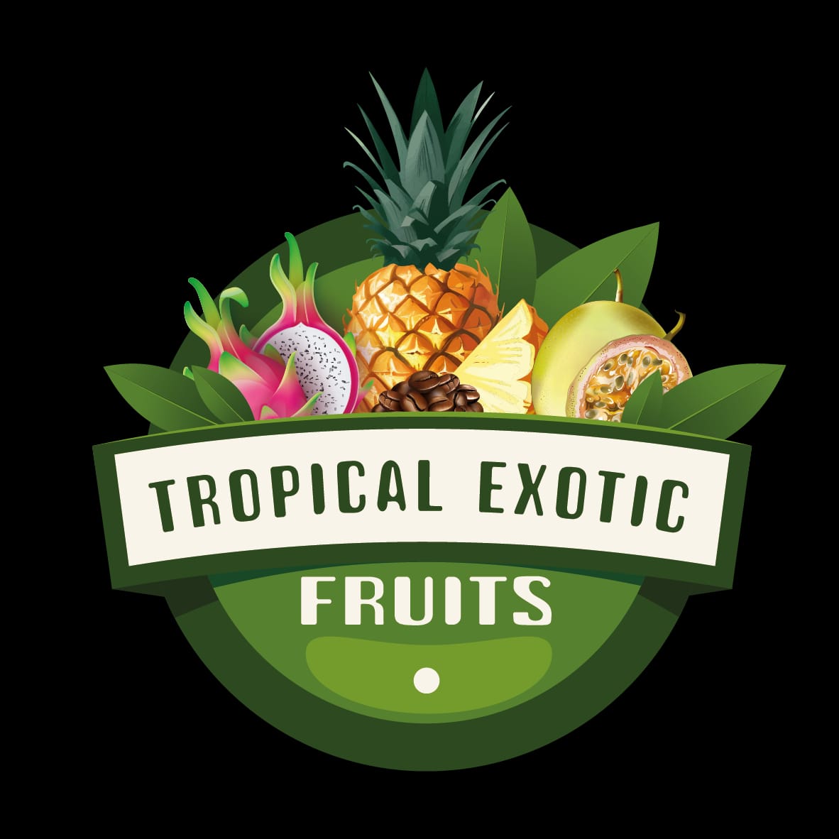 Tropical Exotic Fruits Logo